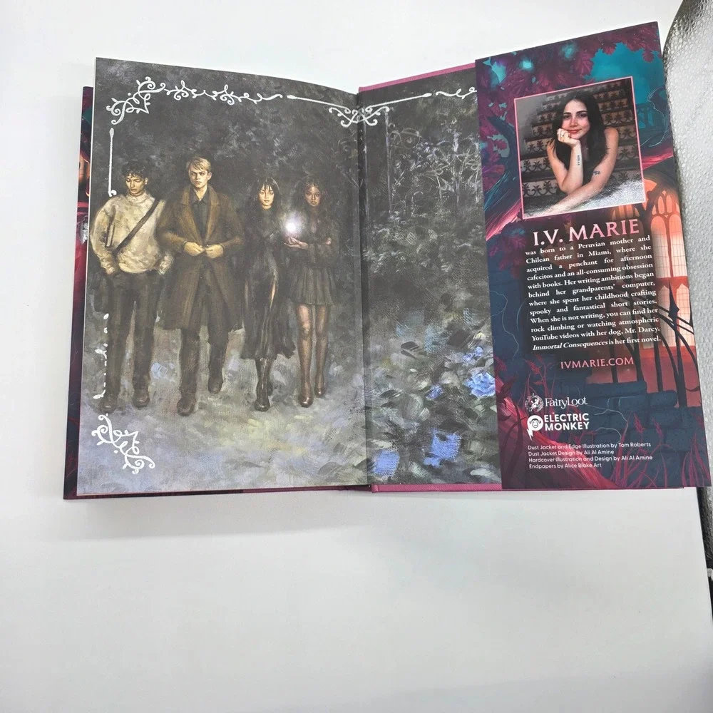 Immortal Consequences‎ FairyLoot Exclusive Book IV Marie Hardcover + Overlays